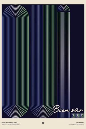 Poster graphique Oui, bien sûr