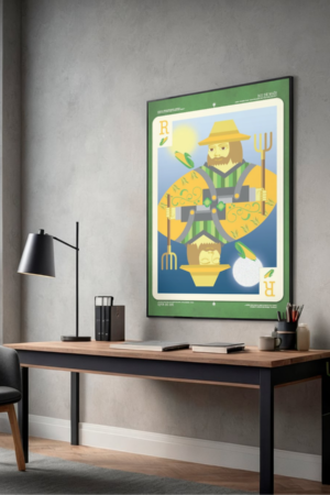 mock-up du poster roi de maïs